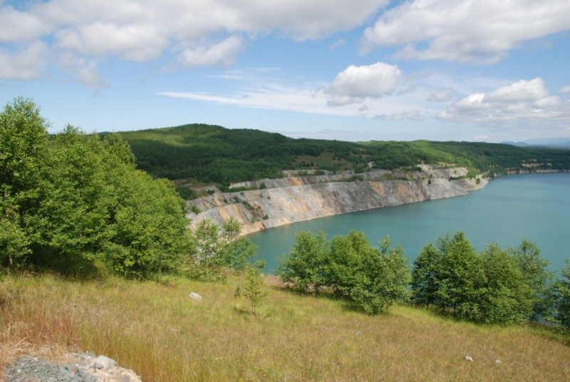 Island Copper Mine Red Island reclamation area on northern Vancouver Island